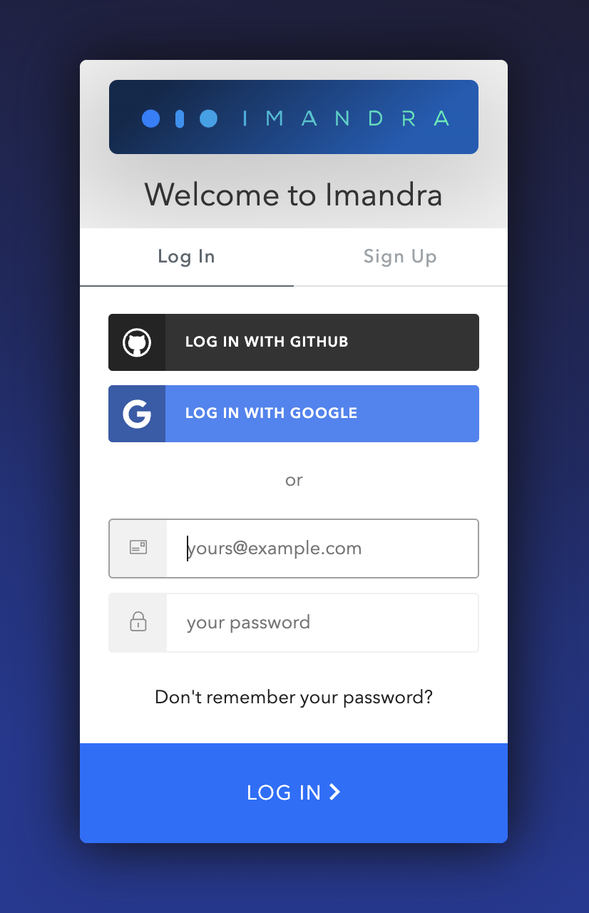 Browser login page for documentation generation auth